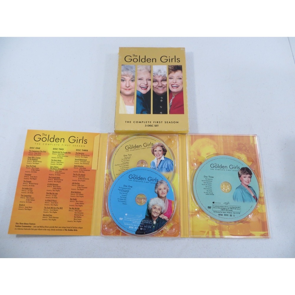 The Golden Girls The Complete First Season DVD‎ 3-Disc Set